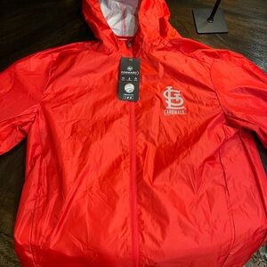 Cardinals Womens Red Raincoat